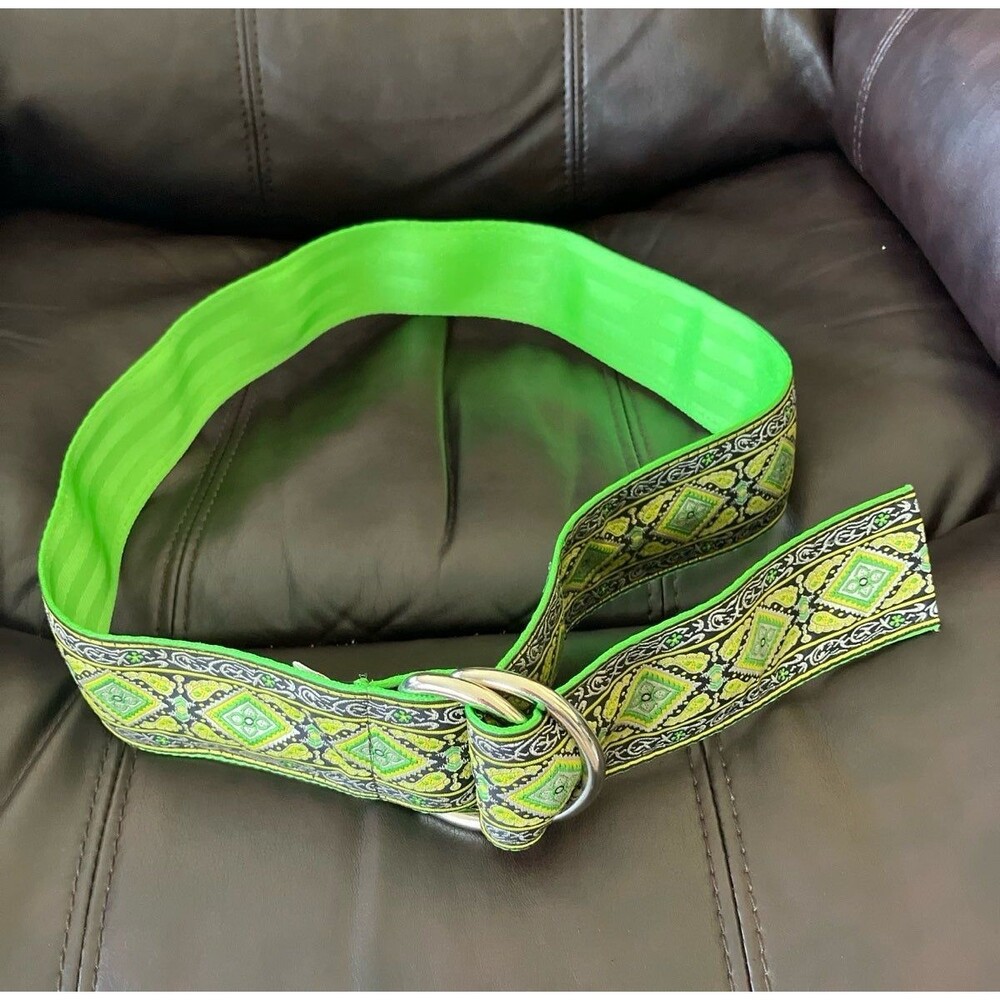 RARE Souldier Belt Women’s Embroidered and Made in Chicago D Rings BOHO